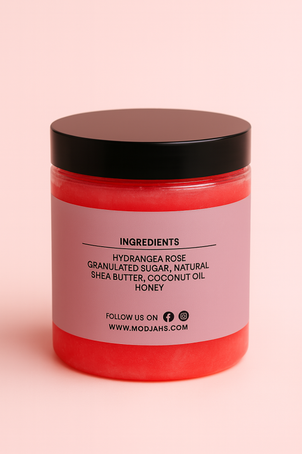 Hydrangea Rose exfoliating -Sugar scrub - Image 2