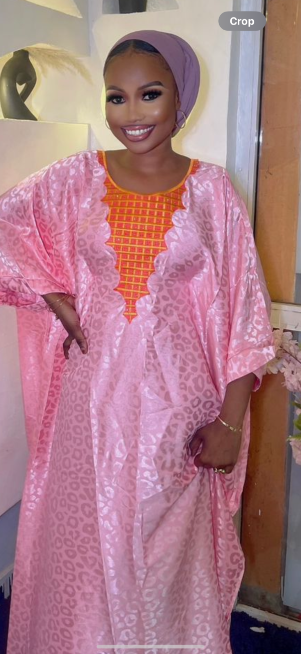 African free size bobou Batik with Real Kente finish